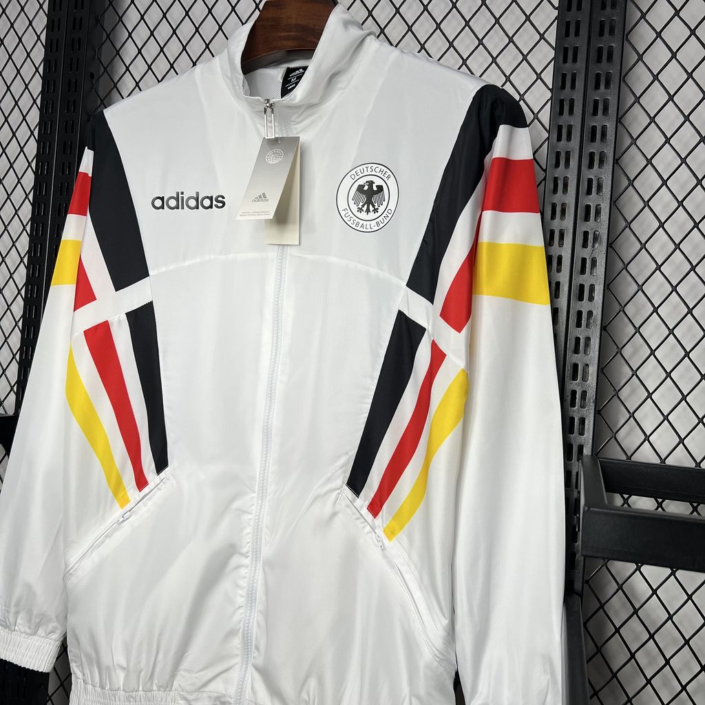 Germany 2024/25 Euro White windbreaker